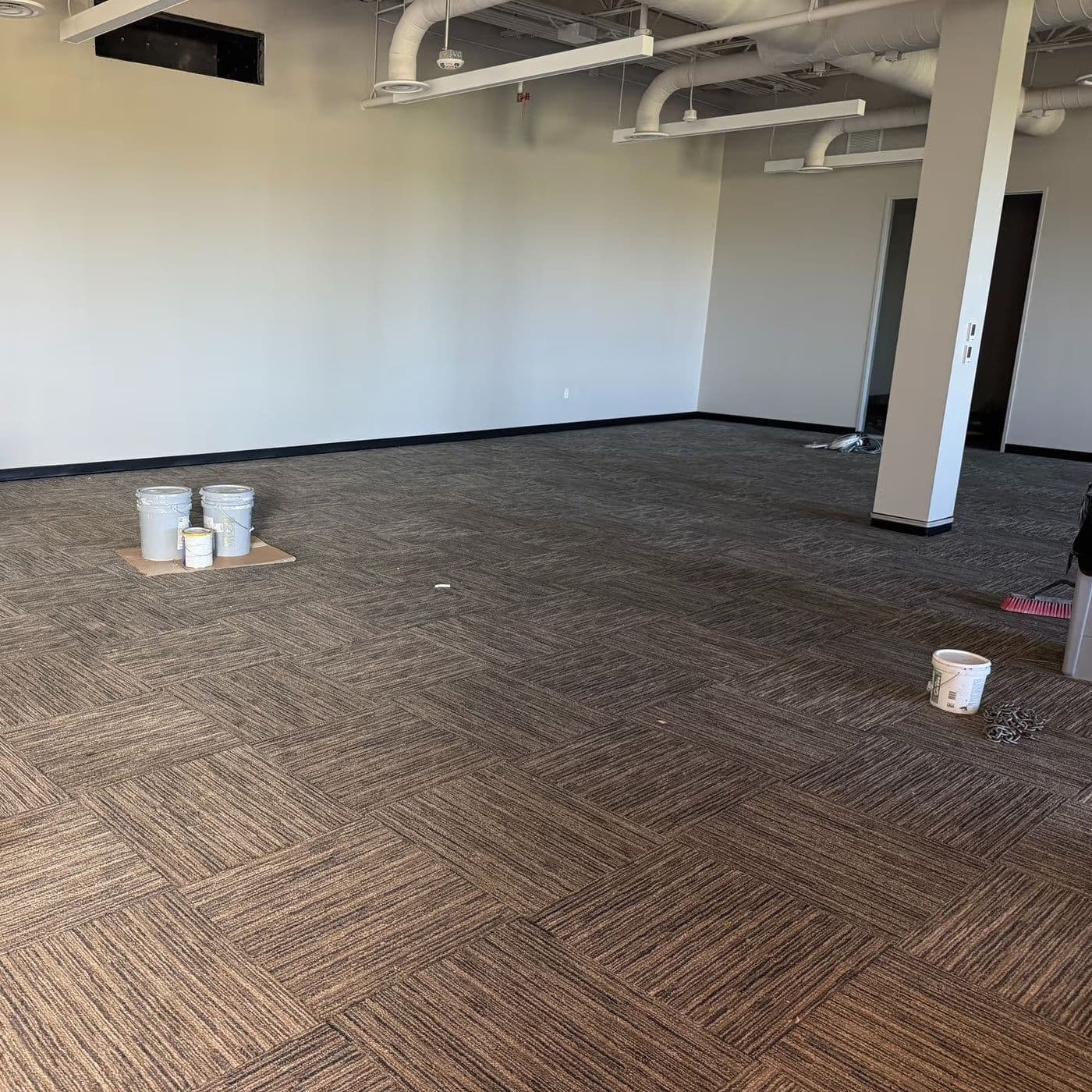 Billingsley space cleared, with stations moved to storage